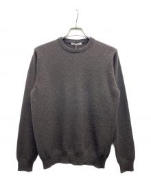 SLOANE（スローン）の古着「12G天竺 カシミヤクルーネック」｜ブラウン