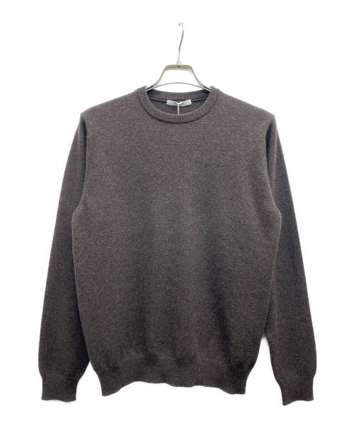 SLOANE（スローン）SLOANE (スローン) 12G天竺 カシミヤクルーネック ブラウン サイズ:4の古着・服飾アイテム
