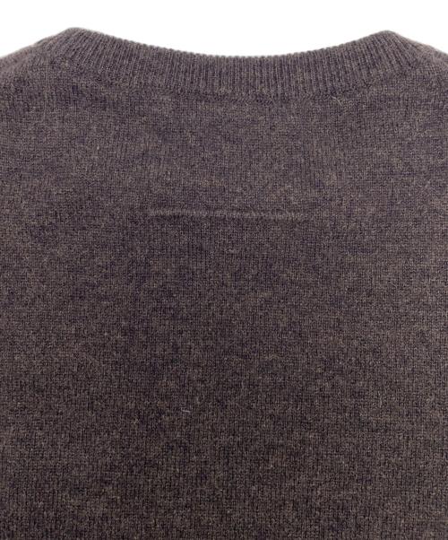 SLOANE（スローン）SLOANE (スローン) 12G天竺 カシミヤクルーネック ブラウン サイズ:4の古着・服飾アイテム