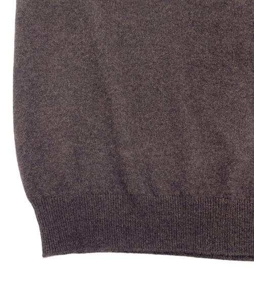 SLOANE（スローン）SLOANE (スローン) 12G天竺 カシミヤクルーネック ブラウン サイズ:4の古着・服飾アイテム