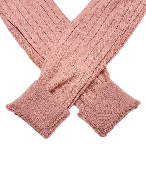 SLOANE（スローン）SLOANE (スローン) 18Gワイドリブ エクストラファインメリノウール・シルク 襟付きカーディガン ピンク サイズ:2の古着・服飾アイテム