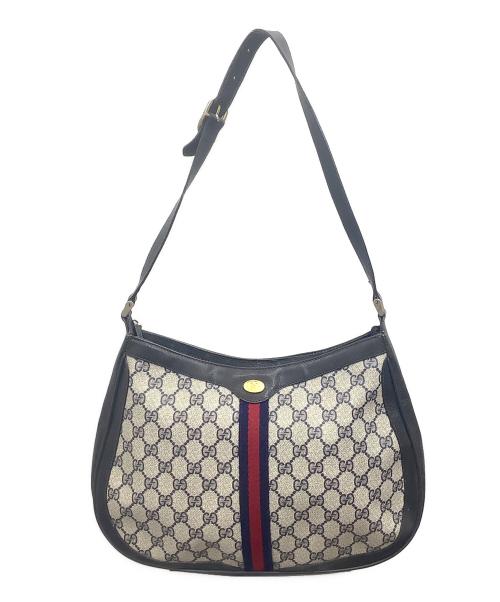 GUCCI（グッチ）GUCCI (グッチ) ワンショルダーバッグ ホワイト×ブラックの古着・服飾アイテム