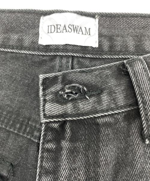 ideaswam（イデアスワム）ideaswam (イデアスワム) OUROBOROS WASHED DENIM ブラック サイズ:Lの古着・服飾アイテム