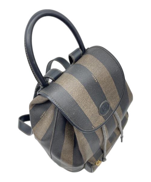 FENDI（フェンディ）FENDI (フェンディ) ペカンキャンバスミニバックパック ブラウンの古着・服飾アイテム