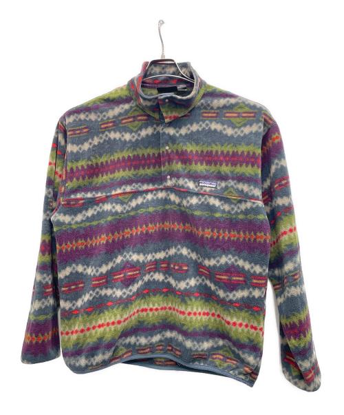 Patagonia（パタゴニア）Patagonia (パタゴニア) ハーフスナッププルオーバー パープル×ネイビー サイズ:Mの古着・服飾アイテム