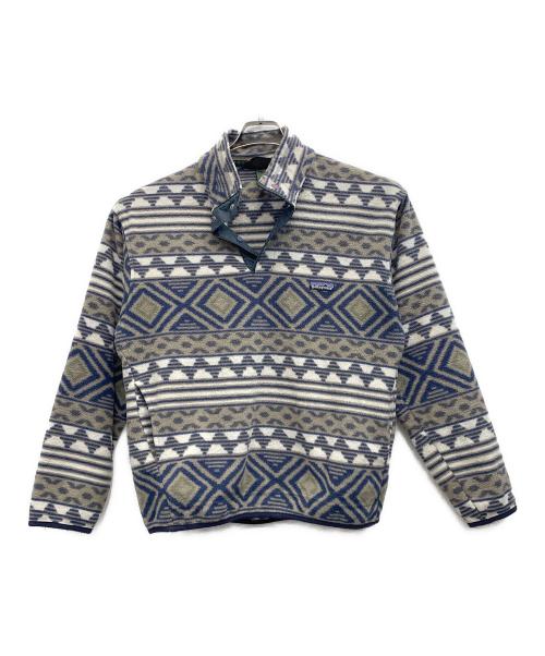 Patagonia（パタゴニア）Patagonia (パタゴニア) シンチラフリースジャケット グレー×ホワイト サイズ:Mの古着・服飾アイテム