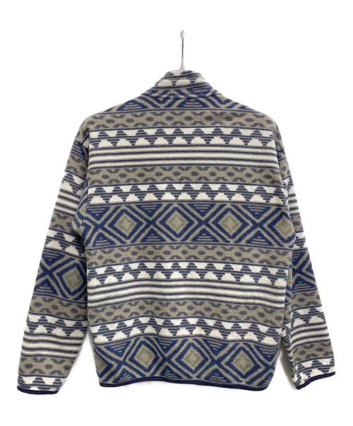 Patagonia（パタゴニア）Patagonia (パタゴニア) シンチラフリースジャケット グレー×ホワイト サイズ:Mの古着・服飾アイテム