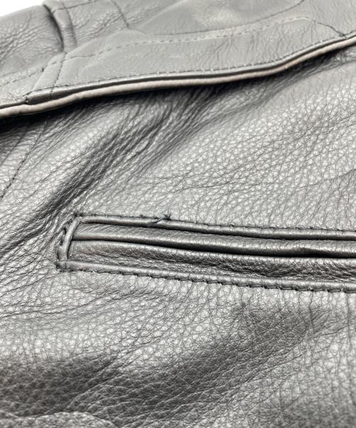 HARLEY-DAVIDSON（ハーレーダビッドソン）HARLEY-DAVIDSON (ハーレーダビッドソン) Reflective Skull Leather Jacket ブラック サイズ:2XLの古着・服飾アイテム
