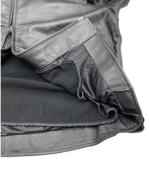 HARLEY-DAVIDSON（ハーレーダビッドソン）HARLEY-DAVIDSON (ハーレーダビッドソン) Reflective Skull Leather Jacket ブラック サイズ:2XLの古着・服飾アイテム