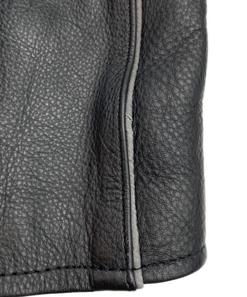 HARLEY-DAVIDSON（ハーレーダビッドソン）HARLEY-DAVIDSON (ハーレーダビッドソン) Reflective Skull Leather Jacket ブラック サイズ:2XLの古着・服飾アイテム