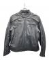 HARLEY-DAVIDSON（ハーレーダビッドソン）の古着「Reflective Skull Leather Jacket」｜ブラック