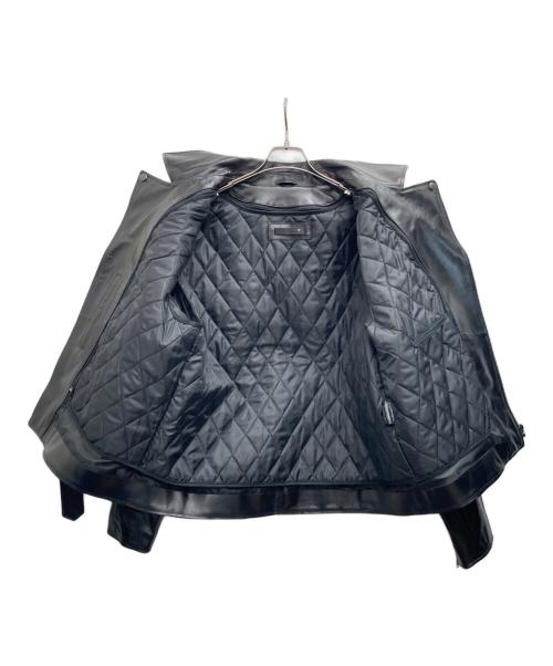 Liugoo Leathers（リューグーレザーズ）Liugoo Leathers (リューグーレザーズ) シングルライダースジャケット ブラック サイズ:3Lの古着・服飾アイテム