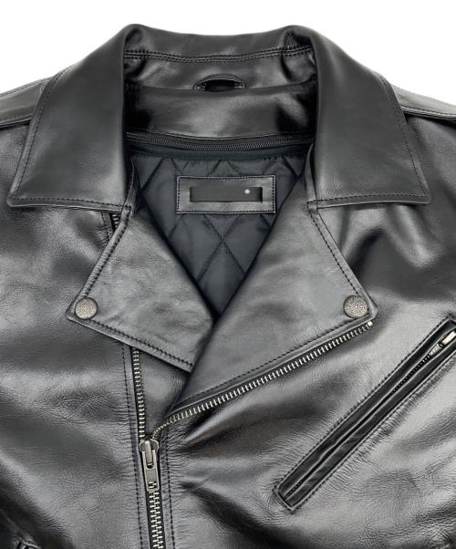 Liugoo Leathers（リューグーレザーズ）Liugoo Leathers (リューグーレザーズ) シングルライダースジャケット ブラック サイズ:3Lの古着・服飾アイテム