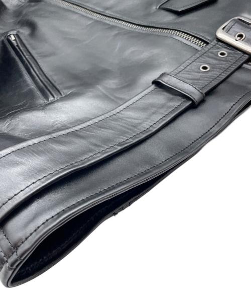 Liugoo Leathers（リューグーレザーズ）Liugoo Leathers (リューグーレザーズ) シングルライダースジャケット ブラック サイズ:3Lの古着・服飾アイテム