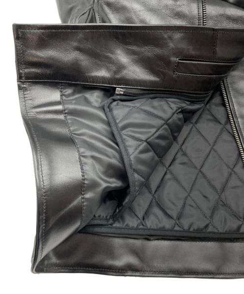 Liugoo Leathers（リューグーレザーズ）Liugoo Leathers (リューグーレザーズ) シングルライダースジャケット ブラック サイズ:3Lの古着・服飾アイテム