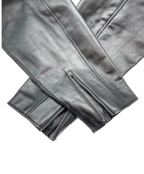 Liugoo Leathers（リューグーレザーズ）Liugoo Leathers (リューグーレザーズ) シングルライダースジャケット ブラック サイズ:3Lの古着・服飾アイテム