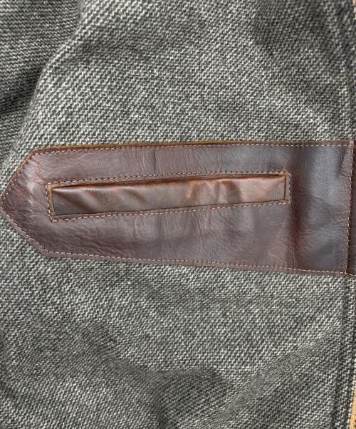 VELUO KLDLY（ヴェルオックリー）VELUO KLDLY (ヴェルオックリー) シングルライダースジャケット ブラウン サイズ:Mの古着・服飾アイテム