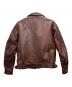 VELUO KLDLY (ヴェルオックリー) シングルライダースジャケット ブラウン サイズ:M：15000円