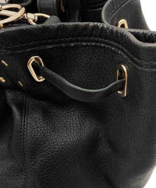 COACH（コーチ）COACH (コーチ) 巾着ショルダーバッグ ブラックの古着・服飾アイテム