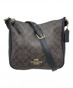 COACHコーチ）の古着「エリー ファイル バッグ」｜ブラック×ブラウン