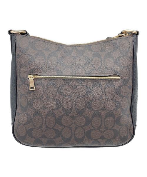 COACH（コーチ）COACH (コーチ) エリー ファイル バッグ ブラック×ブラウンの古着・服飾アイテム