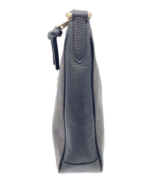 COACH（コーチ）COACH (コーチ) エリー ファイル バッグ ブラック×ブラウンの古着・服飾アイテム