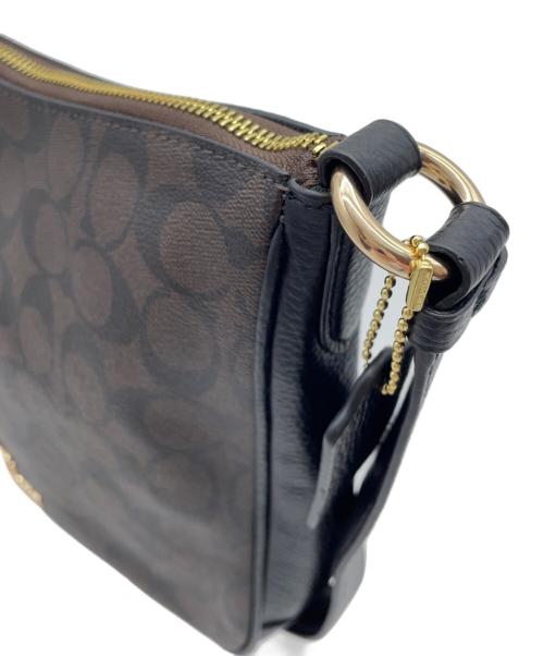 COACH（コーチ）COACH (コーチ) エリー ファイル バッグ ブラック×ブラウンの古着・服飾アイテム