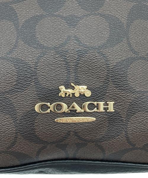 COACH（コーチ）COACH (コーチ) エリー ファイル バッグ ブラック×ブラウンの古着・服飾アイテム
