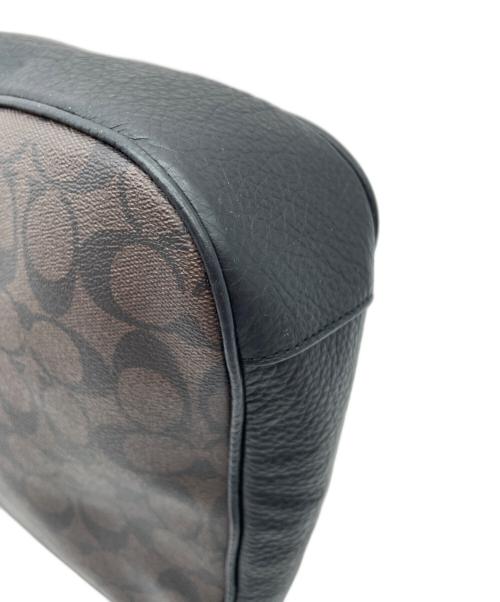 COACH（コーチ）COACH (コーチ) エリー ファイル バッグ ブラック×ブラウンの古着・服飾アイテム