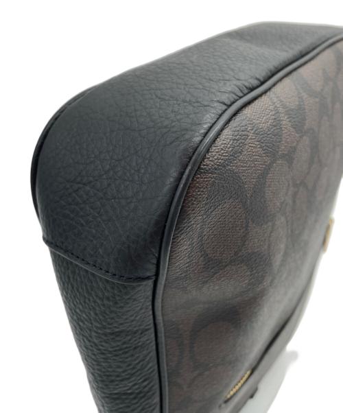 COACH（コーチ）COACH (コーチ) エリー ファイル バッグ ブラック×ブラウンの古着・服飾アイテム