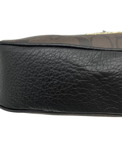 COACH（コーチ）COACH (コーチ) エリー ファイル バッグ ブラック×ブラウンの古着・服飾アイテム