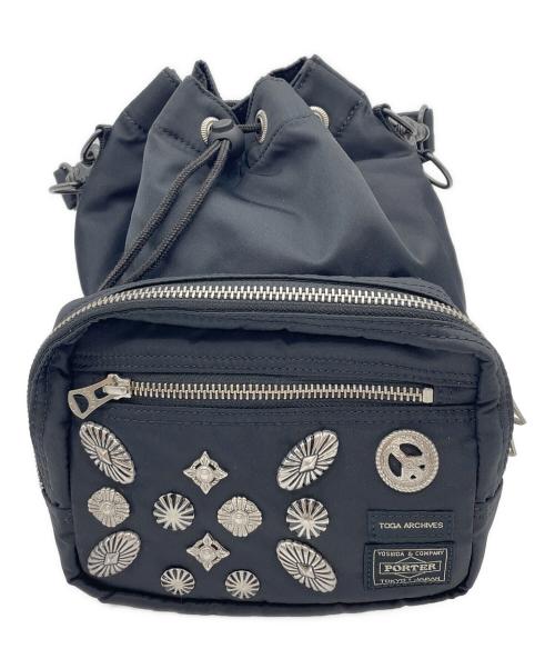 PORTER（ポーター）PORTER (ポーター) STRING BAG ブラックの古着・服飾アイテム