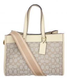 COACH（コーチ）の古着「フィールド トート30 2WAYショルダーバッグ」｜ベージュ