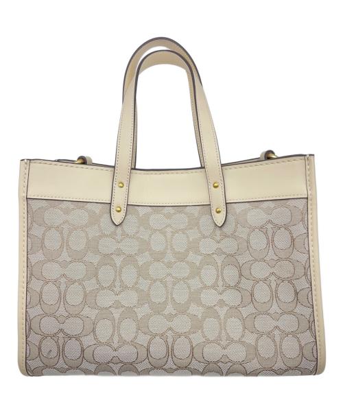 COACH（コーチ）COACH (コーチ) フィールド トート30 2WAYショルダーバッグ ベージュの古着・服飾アイテム
