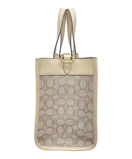 COACH（コーチ）COACH (コーチ) フィールド トート30 2WAYショルダーバッグ ベージュの古着・服飾アイテム