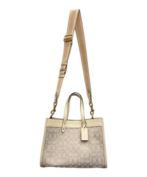COACH（コーチ）COACH (コーチ) フィールド トート30 2WAYショルダーバッグ ベージュの古着・服飾アイテム