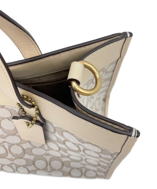 COACH（コーチ）COACH (コーチ) フィールド トート30 2WAYショルダーバッグ ベージュの古着・服飾アイテム