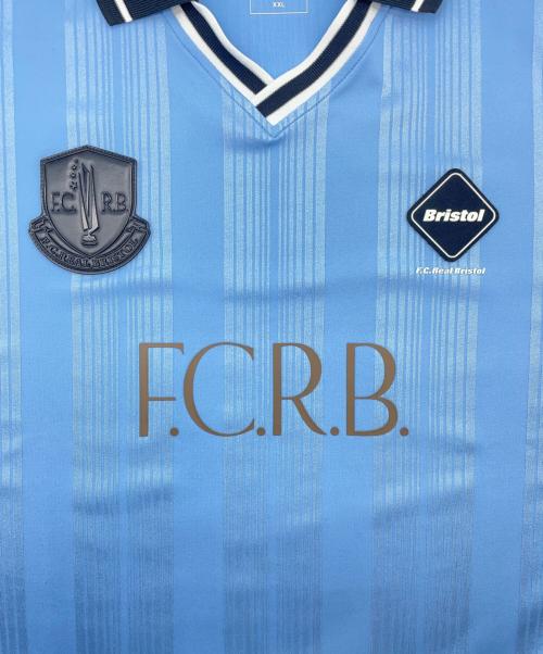 F.C.Real Bristol（エフシーレアルブリストル）F.C.Real Bristol (エフシーレアルブリストル) EXHIBITION S/S GAME SHIRT ブルー サイズ:XXLの古着・服飾アイテム