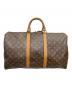 LOUIS VUITTON（ルイ ヴィトン）の古着「モノグラム キーポルバンドリエール50 ボストンバッグ」｜ブラウン
