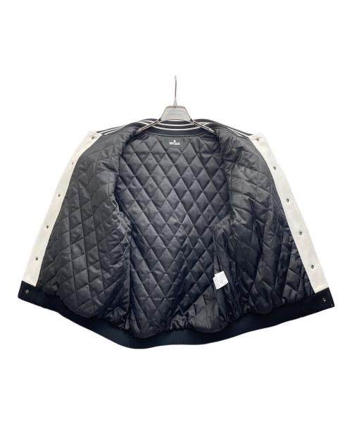 MARY QUANT（マリークヮント）MARY QUANT (マリークヮント) MQスタジャン ホワイト×ブラック サイズ:Mの古着・服飾アイテム