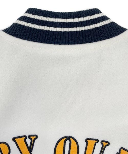 MARY QUANT（マリークヮント）MARY QUANT (マリークヮント) MQスタジャン ホワイト×ブラック サイズ:Mの古着・服飾アイテム