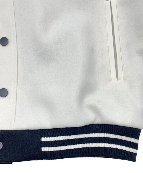 MARY QUANT（マリークヮント）MARY QUANT (マリークヮント) MQスタジャン ホワイト×ブラック サイズ:Mの古着・服飾アイテム