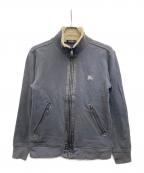 BURBERRY BLACK LABELバーバリーブラックレーベル）の古着「スウェットトラックジャケット」｜グレー×ベージュ
