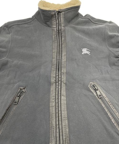 BURBERRY BLACK LABEL（バーバリーブラックレーベル）BURBERRY BLACK LABEL (バーバリーブラックレーベル) スウェットトラックジャケット グレー×ベージュ サイズ:2の古着・服飾アイテム