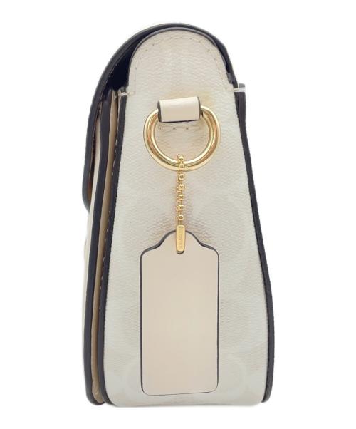 COACH（コーチ）COACH (コーチ) ショルダーバッグ ベージュ×ホワイトの古着・服飾アイテム