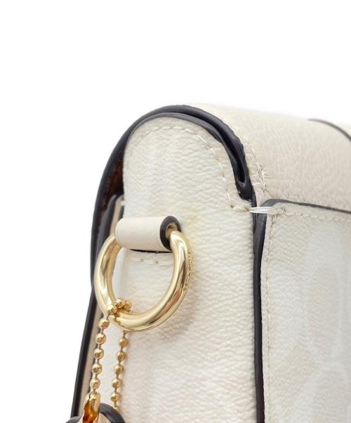 COACH（コーチ）COACH (コーチ) ショルダーバッグ ベージュ×ホワイトの古着・服飾アイテム