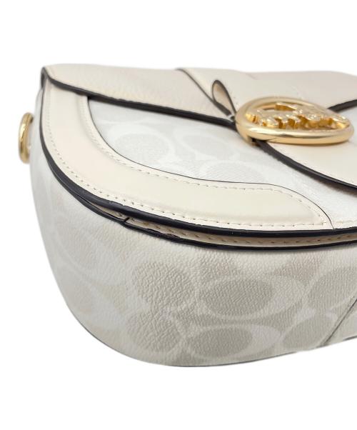 COACH（コーチ）COACH (コーチ) ショルダーバッグ ベージュ×ホワイトの古着・服飾アイテム