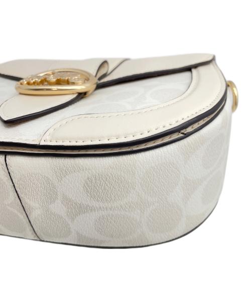 COACH（コーチ）COACH (コーチ) ショルダーバッグ ベージュ×ホワイトの古着・服飾アイテム