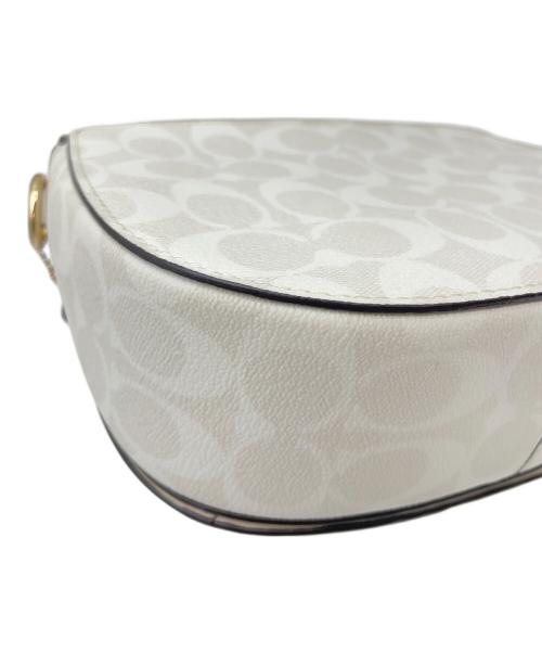 COACH（コーチ）COACH (コーチ) ショルダーバッグ ベージュ×ホワイトの古着・服飾アイテム