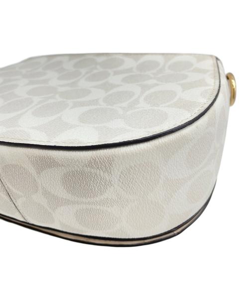 COACH（コーチ）COACH (コーチ) ショルダーバッグ ベージュ×ホワイトの古着・服飾アイテム